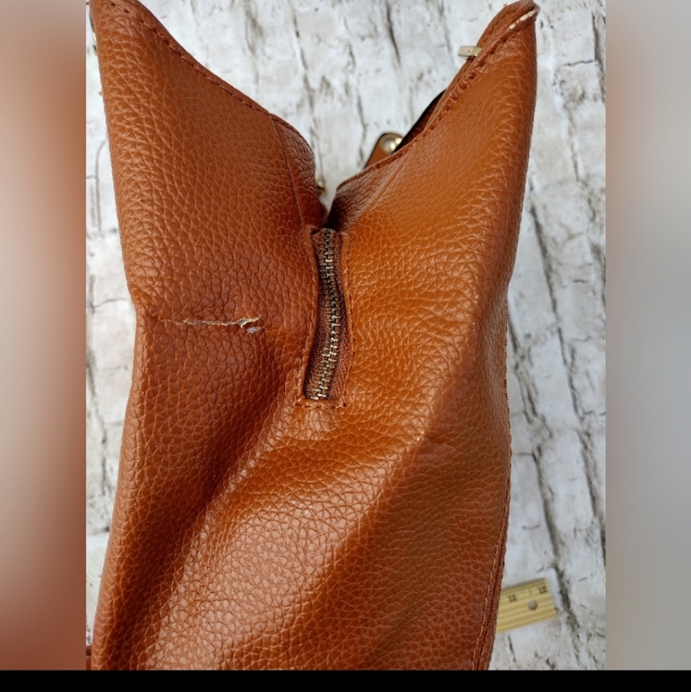 Michael Kors Fulton Large Shoulder Bag - Acorn Brown purse tote boho - Picture 4 of 7